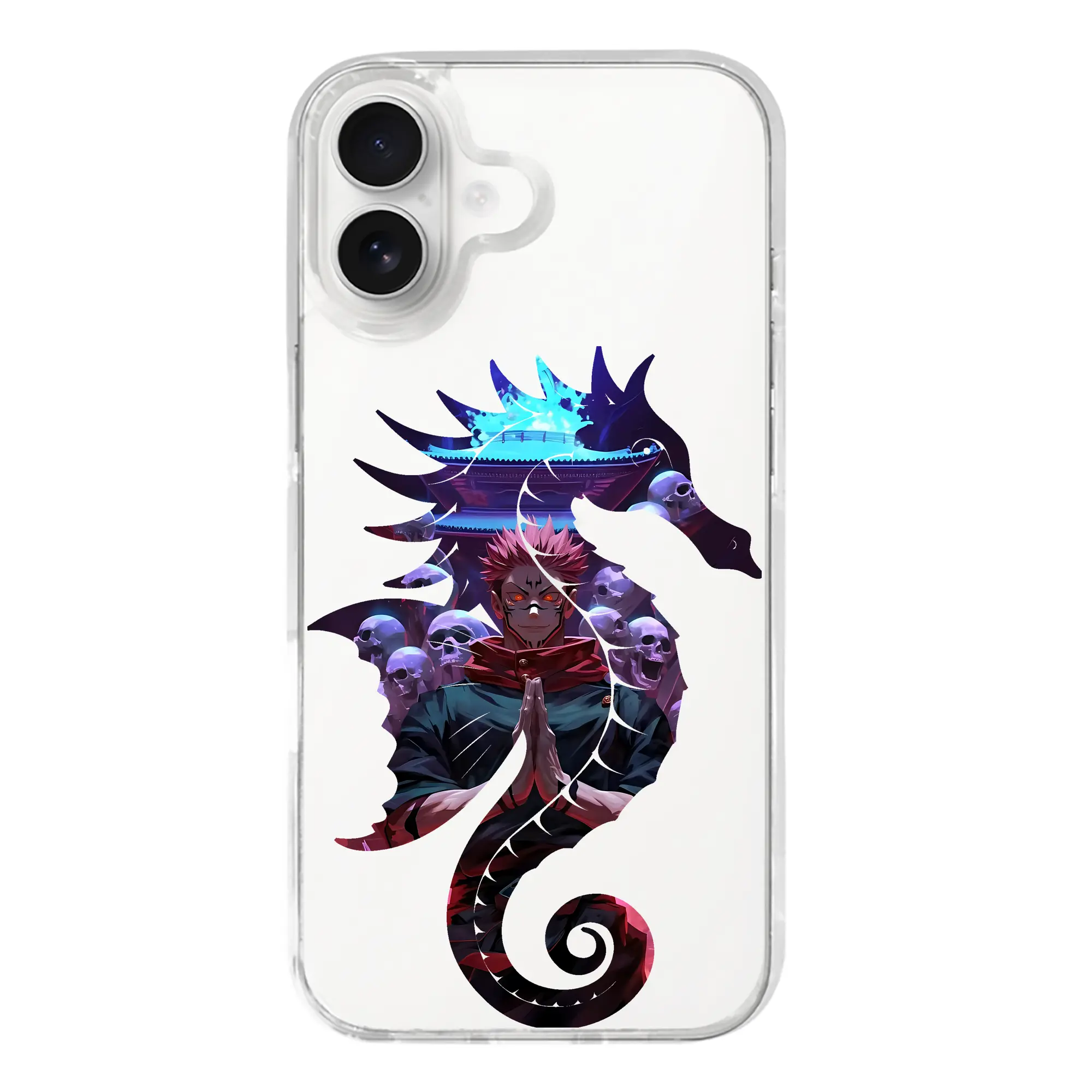 呪術廻戦 グッズ,両面宿儺 - iPhone 17シリーズ 透明スマホケース – 薄型・耐衝撃・精密フィット保護カバー